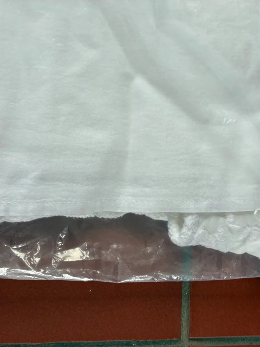 Lot of 2 NWT Talbots Shell Tunics with White Floral Embroidery Red and White 3XP - Picture 6 of 16